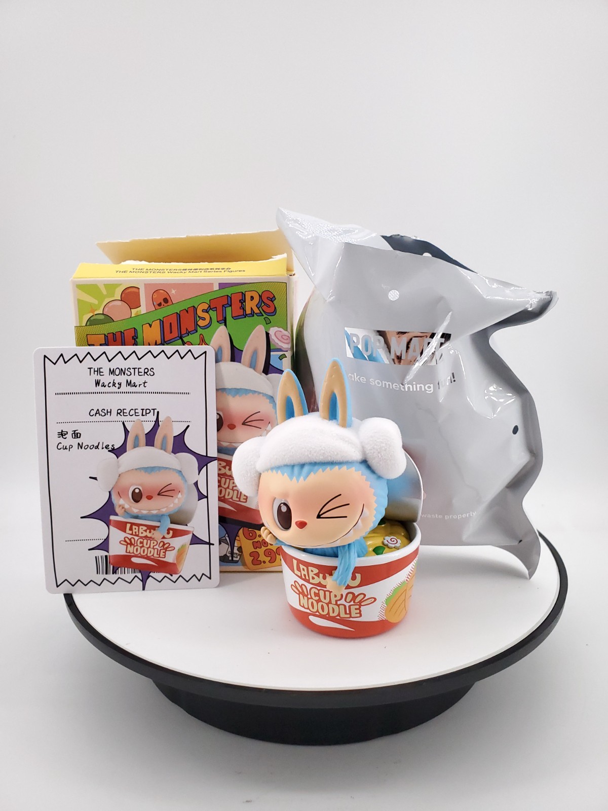POP MART Labubu The Monsters Wacky Mart Vinyl Plush Cup Noodles