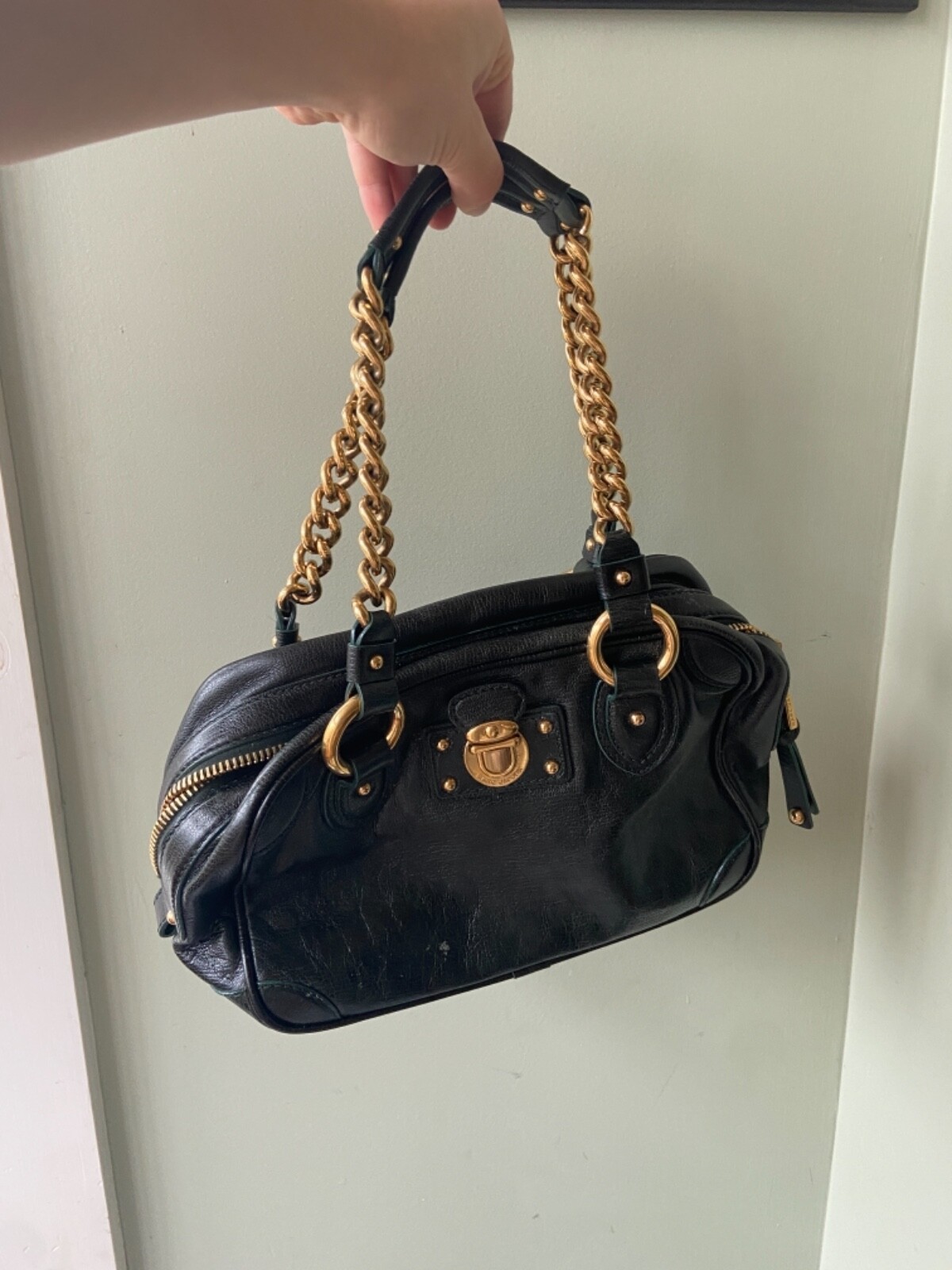 Marc Jacobs Vintage 2000s Dark Teal Box Bag | eBay