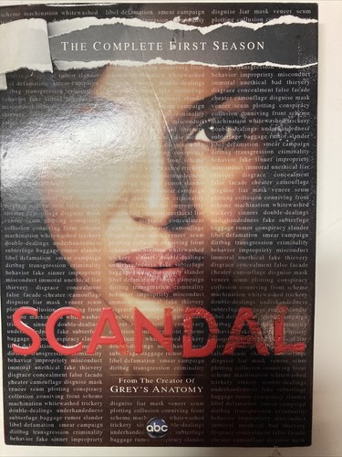 Scandal: The Complete First Season (DVD, 2012, 2-Disc Set