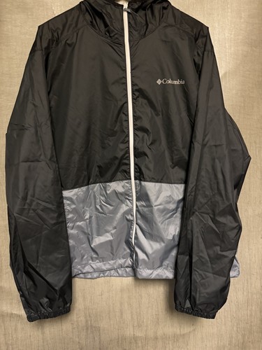 Columbia Men's Center Ridge Windbreaker Jacket Black/grey XM0287