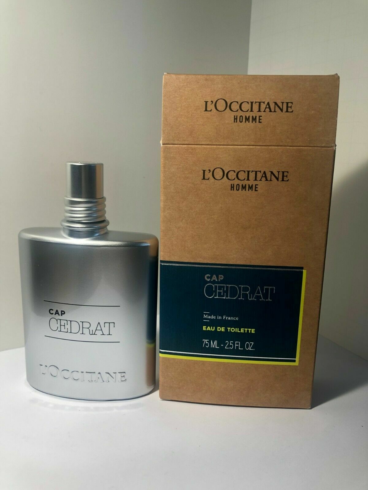 L'OCCITANE HOMME CAP CEDRAT EAU DE TOILETTE SPRAY 2.5OZ/75 ML NEW