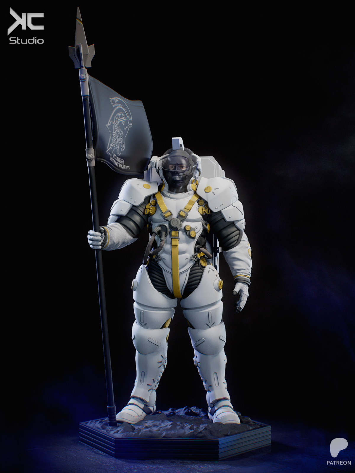 Ludens Kojima Productions 3D Print, Unpainted Studio Mascot Model