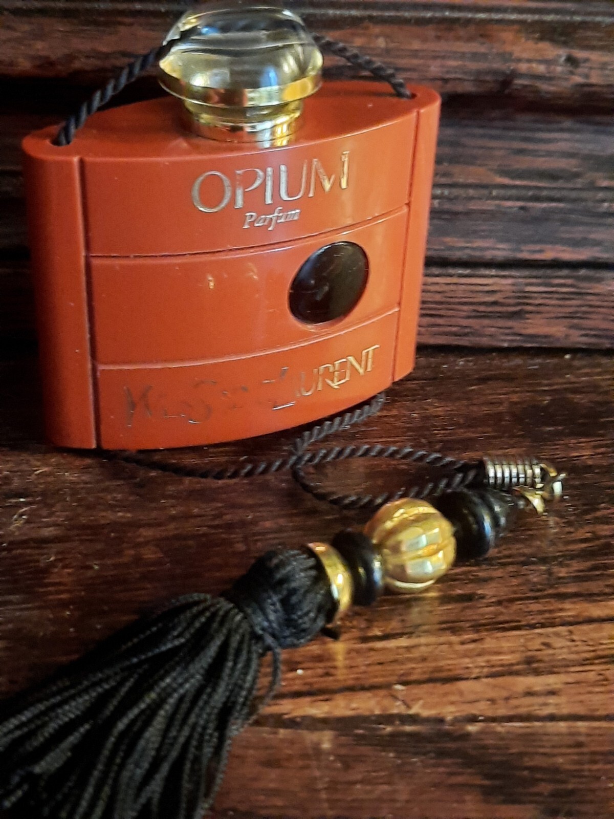 1980's RARE VINTAGE Yves Saint Laurent 7/5ml OPIUM Parfum 1/4 OZ