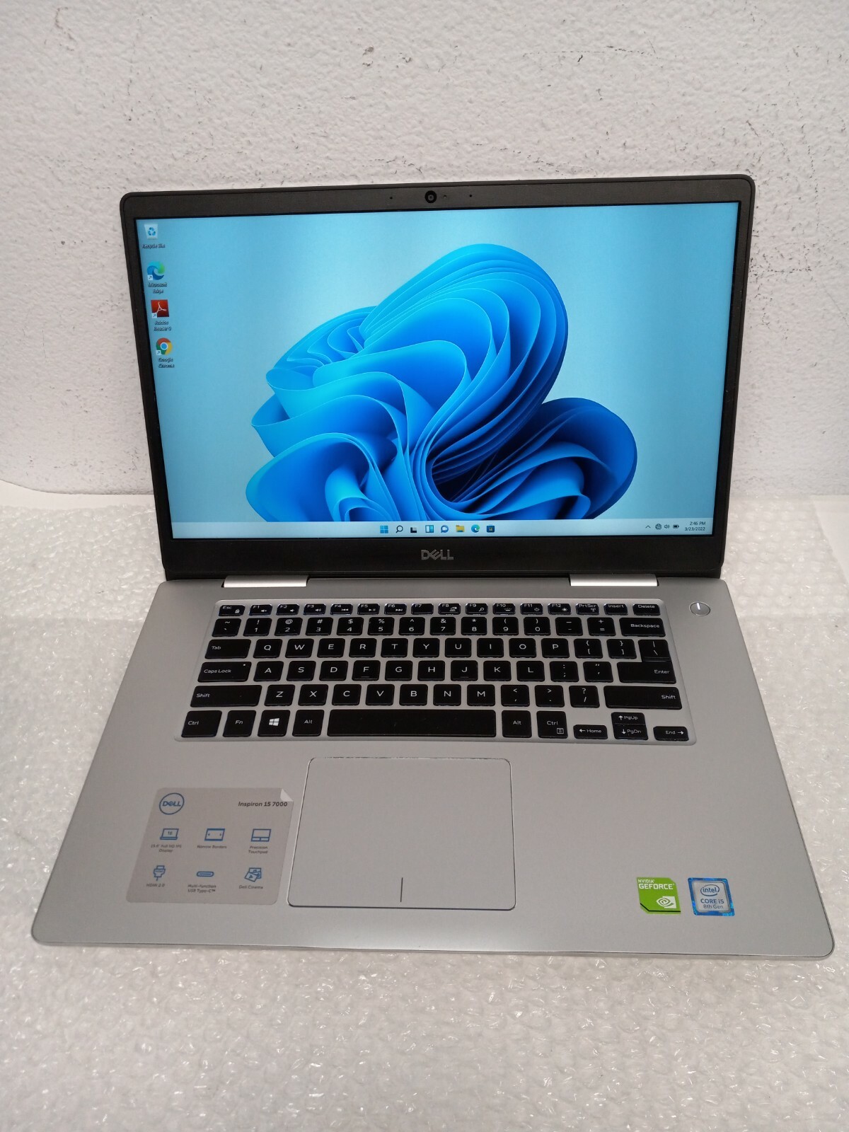 Dell Inspiron 15 7000 Intel Core i5-8265U 1.6GHz 8GB 1TB HD/SSD