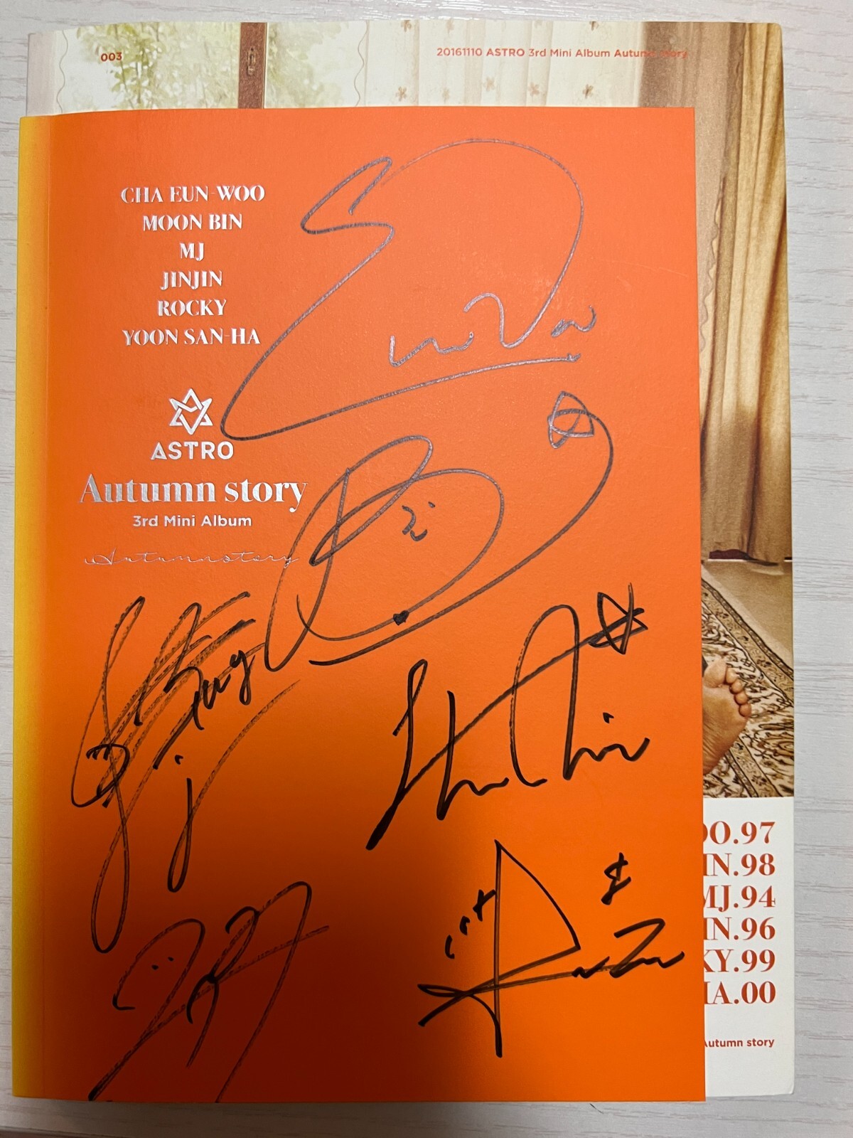 ASTRO ASTRO MJ SWITCH ON 直筆 トレカ MJ SWITCH ON 直筆 トレカ