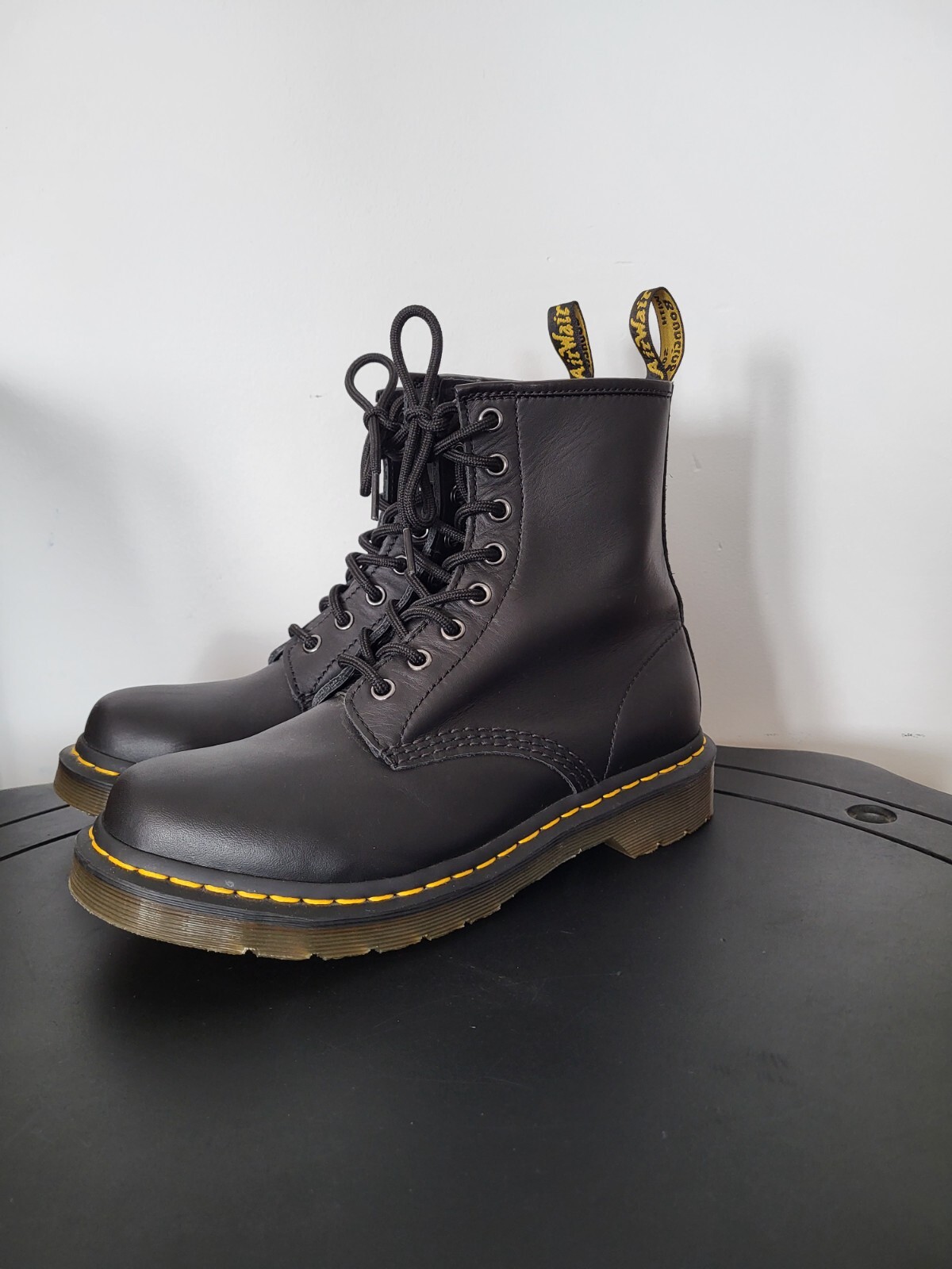 New Original Dr. Martens AirWair With Bouncing Soles Black Genuine