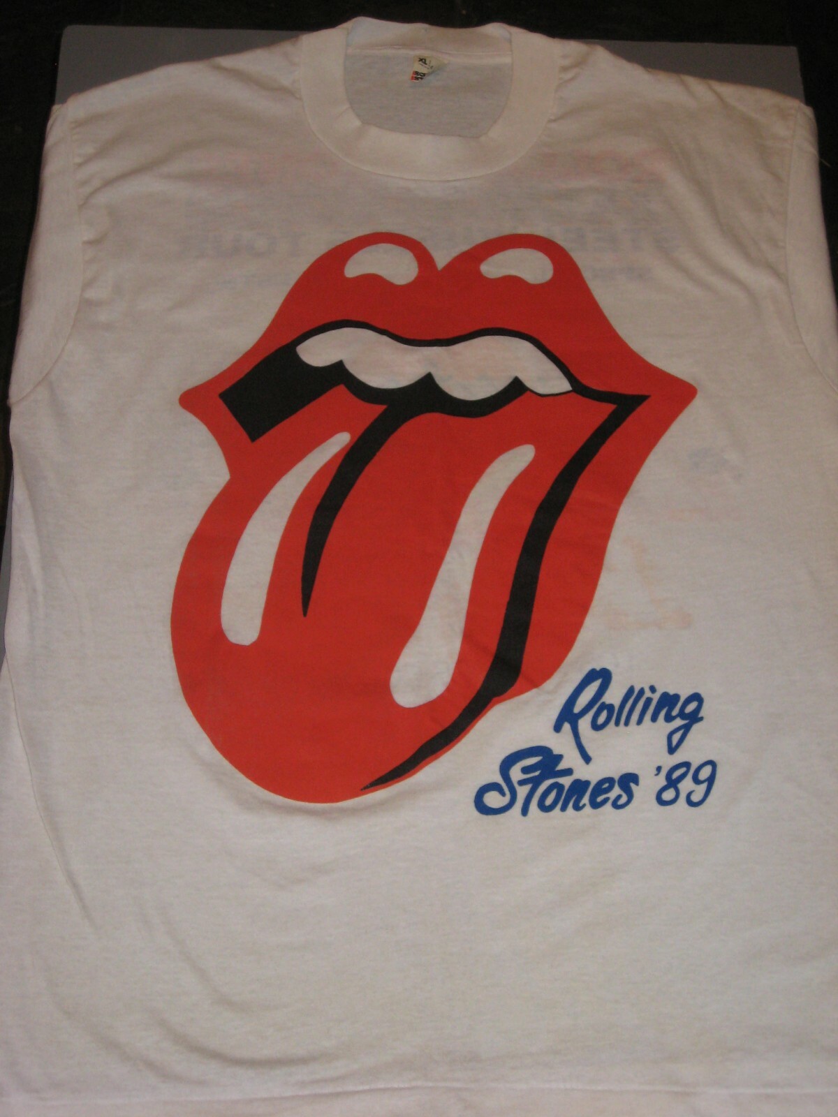 VINTAGE CONCERT TEE Rolling Stones Steel Wheels Tour 1989 Guns n