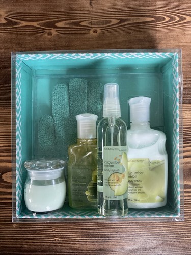 Bath and body works Pleasures Cucumber melon Gift Box Set NIB