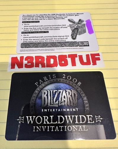 World of Warcraft: PARIS BLIZZCON 2008 TYRAEL HILT Card