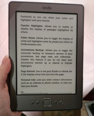 Amazon Kindle DX (2nd Generation), Graphite, 4GB, 9.7 in, D00801