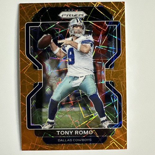 Tony Romo 2021 Panini Prizm - Orange Lazer Prizm #247 | eBay
