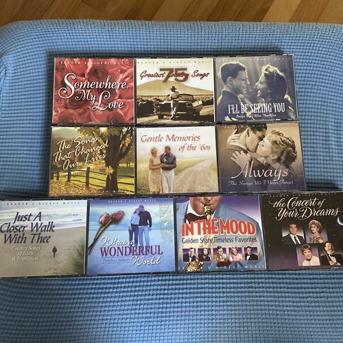 Readers Digest Music CD Lot mixed collection 10 Cases | eBay