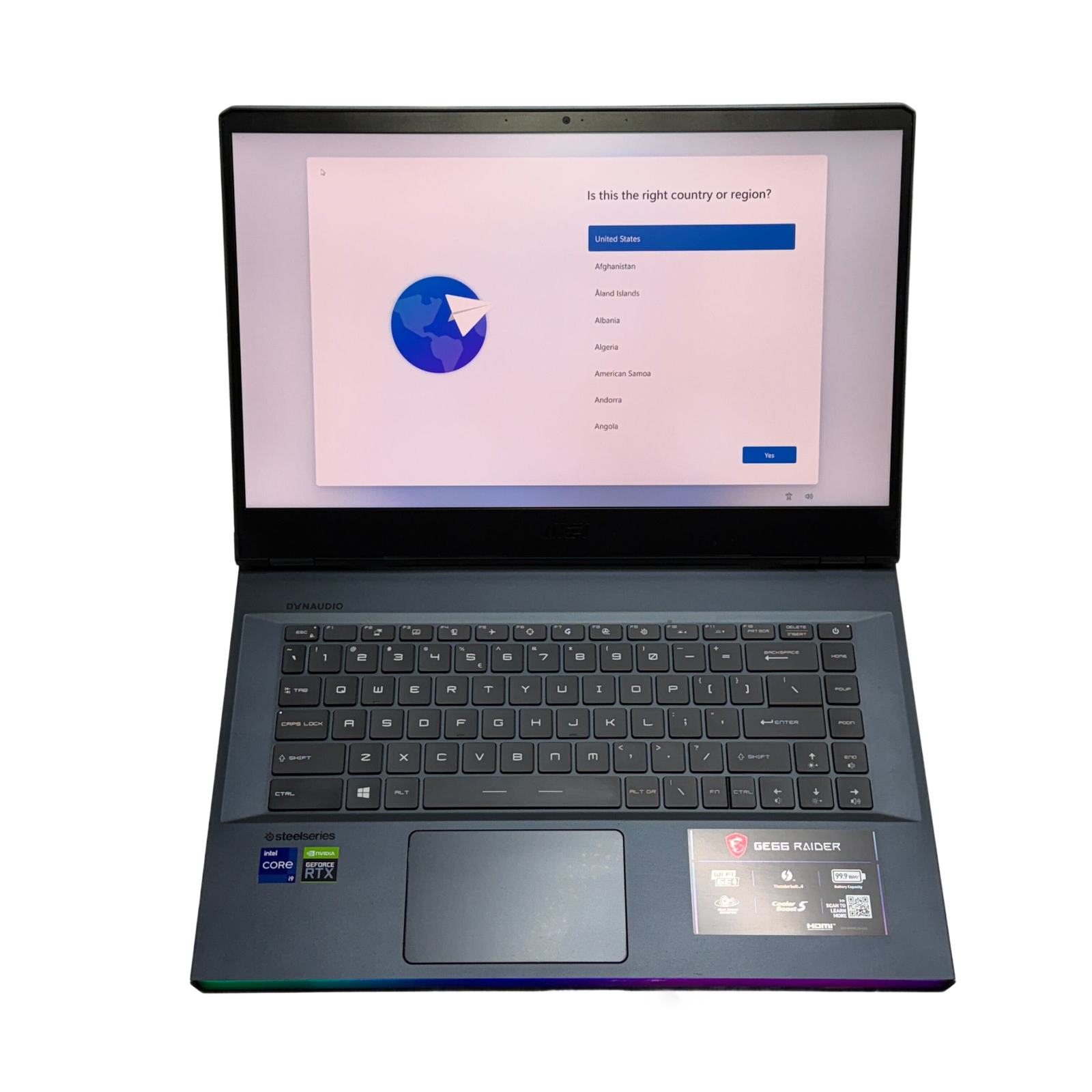 MSI GE66 Raider Gaming Laptop RTX 3080 15.6