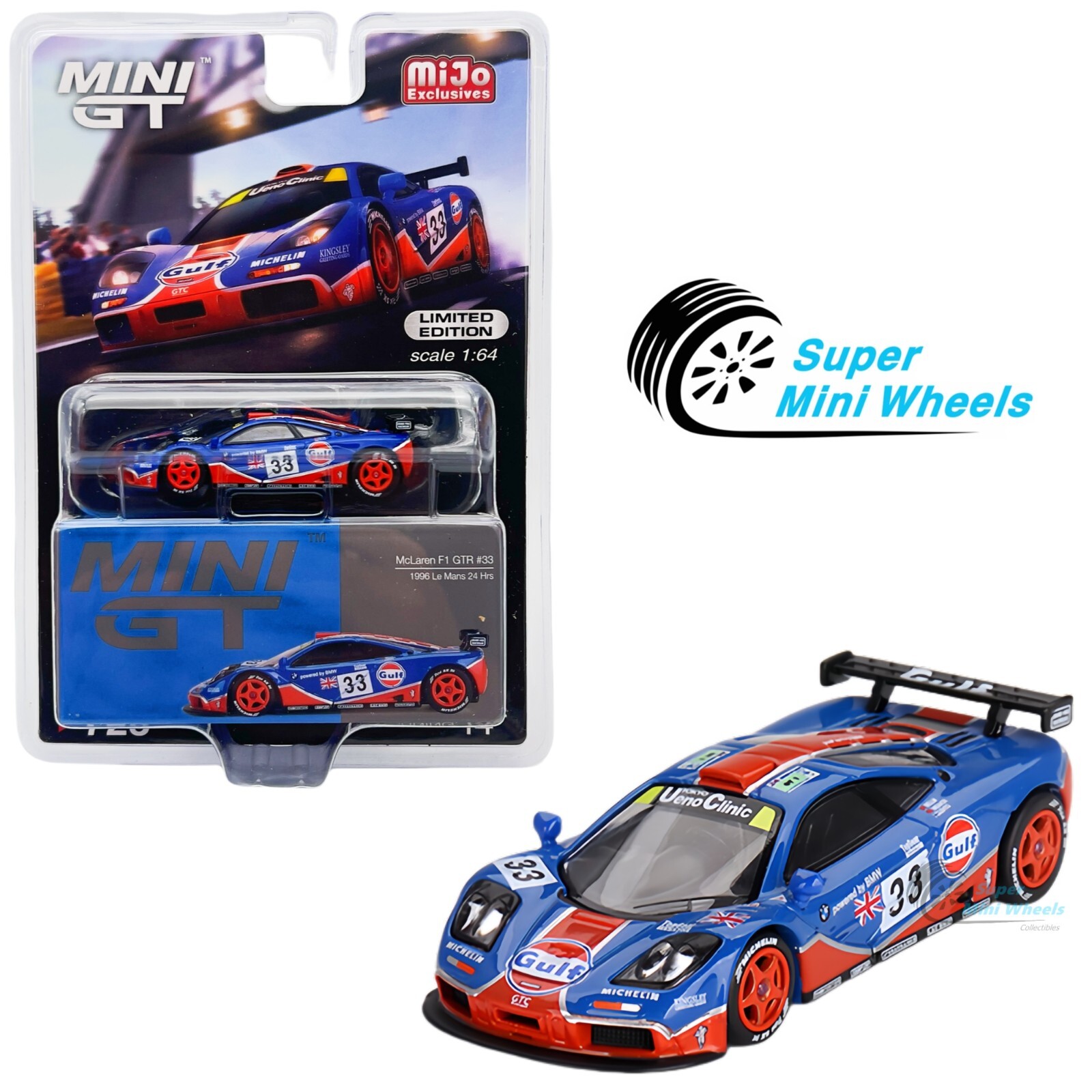 Mini GT 1:64 McLaren F1 GTR #33 1996 Le Mans 24Hr Gulf #723 | eBay