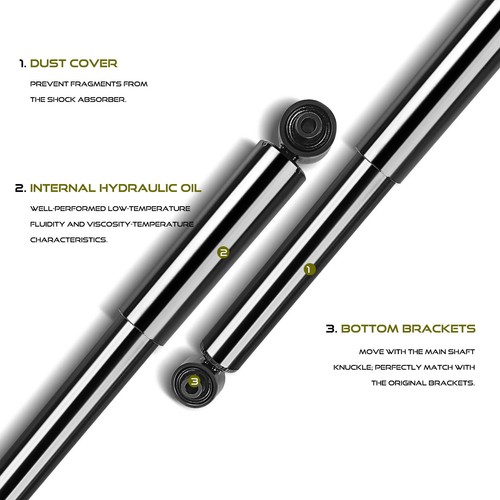 2x Shock Absorber for Toyota Land Cruiser Prado (J90) 96-02 Front