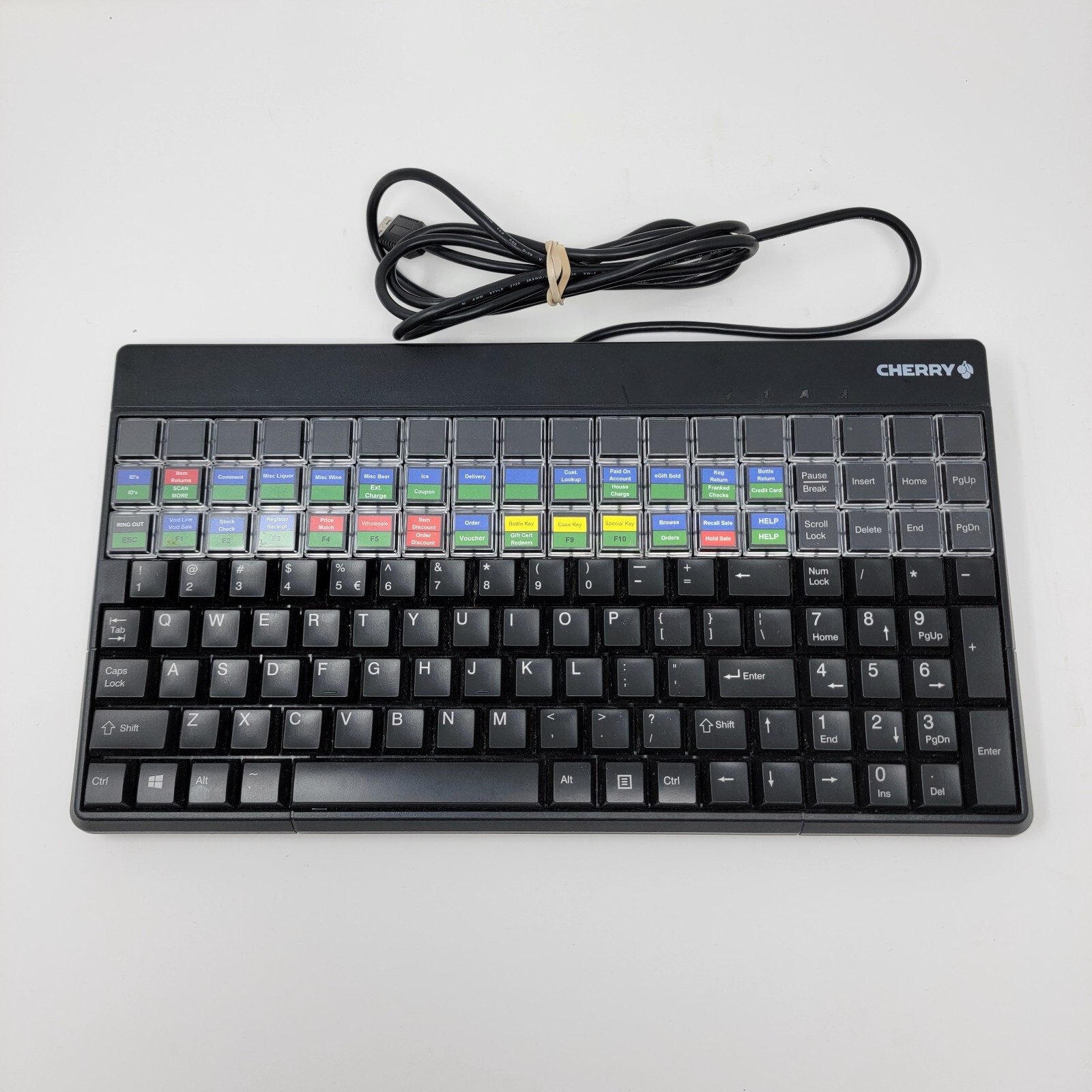 Cherry SPOS G86-61400EUADAA POS USB Keyboard Black Used | eBay