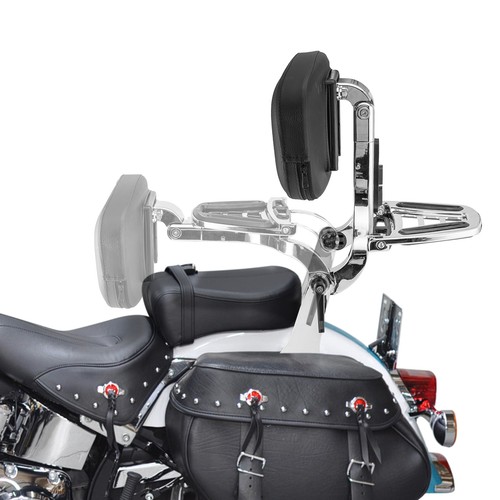 Multi-Purpose Passenger Driver Backrest Chrome For Harley Heritage