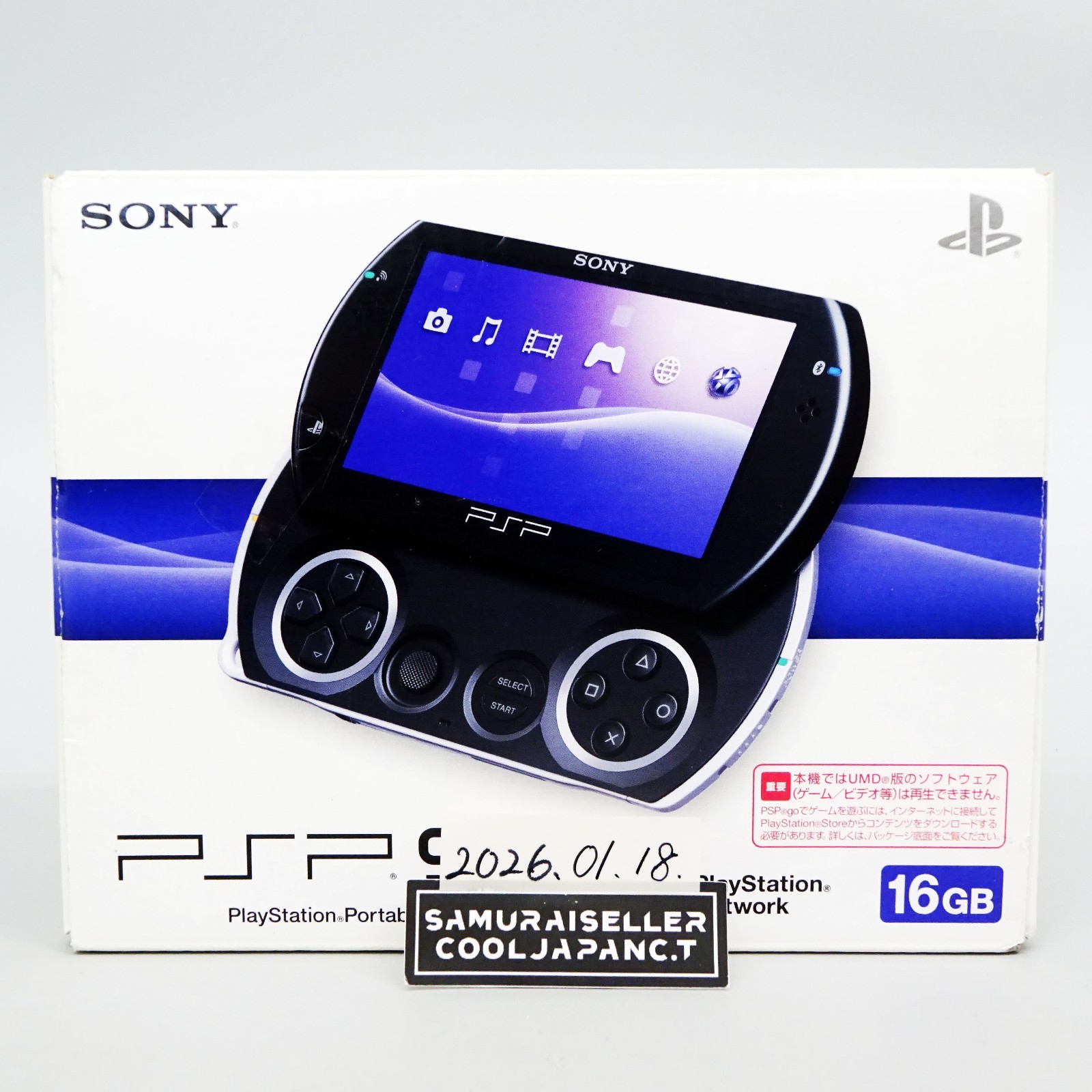 SONY PSP GO PlayStation Portable Console Piano Black PSP-N1000 PB