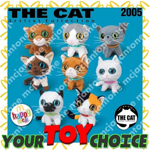McDonald's 2005 THE CAT Small Plush KITTY Artlist Coll. BIG Head