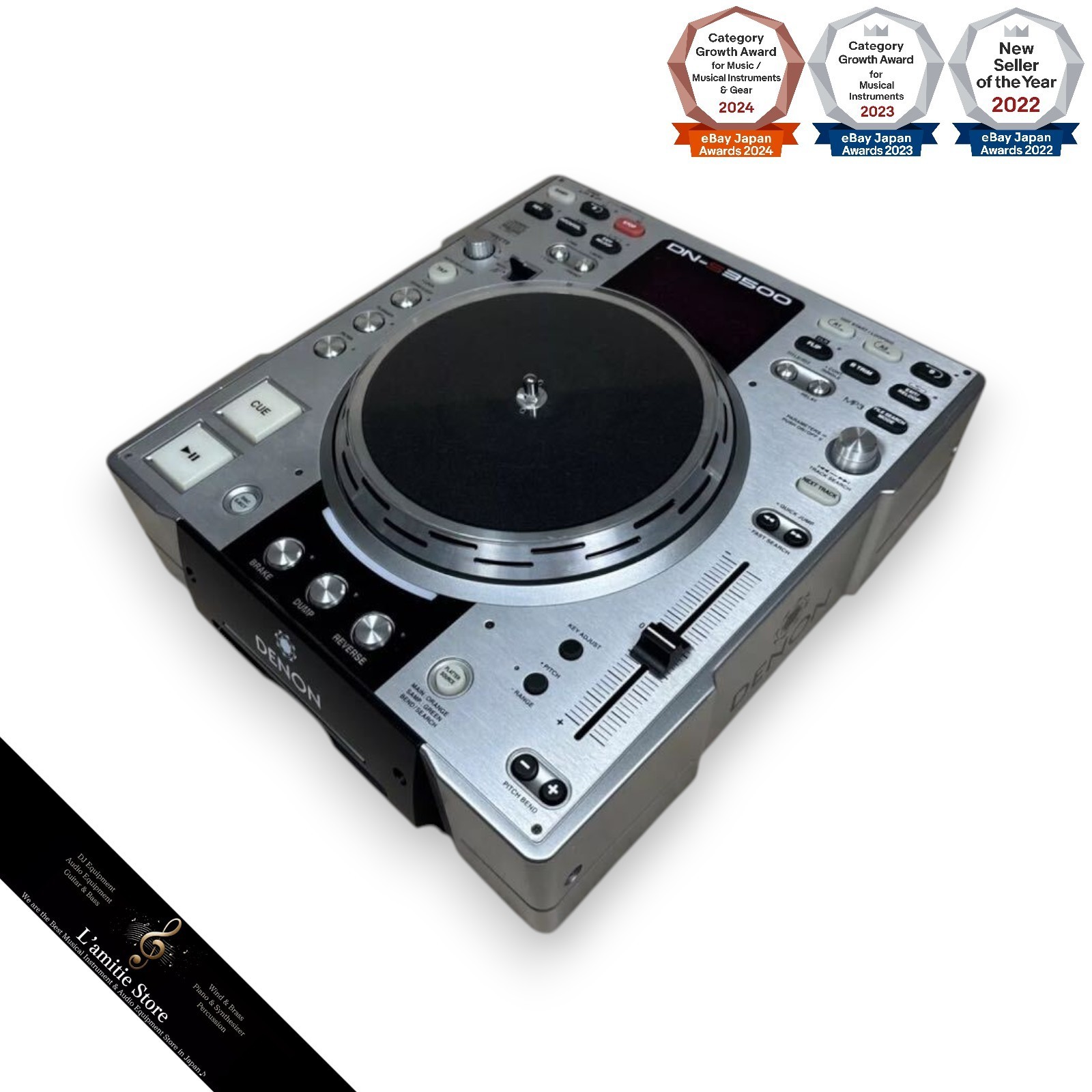 DENON DN-S3500 DJ Turntable Compact Disc Player CD CDJ MP3 DNS3500