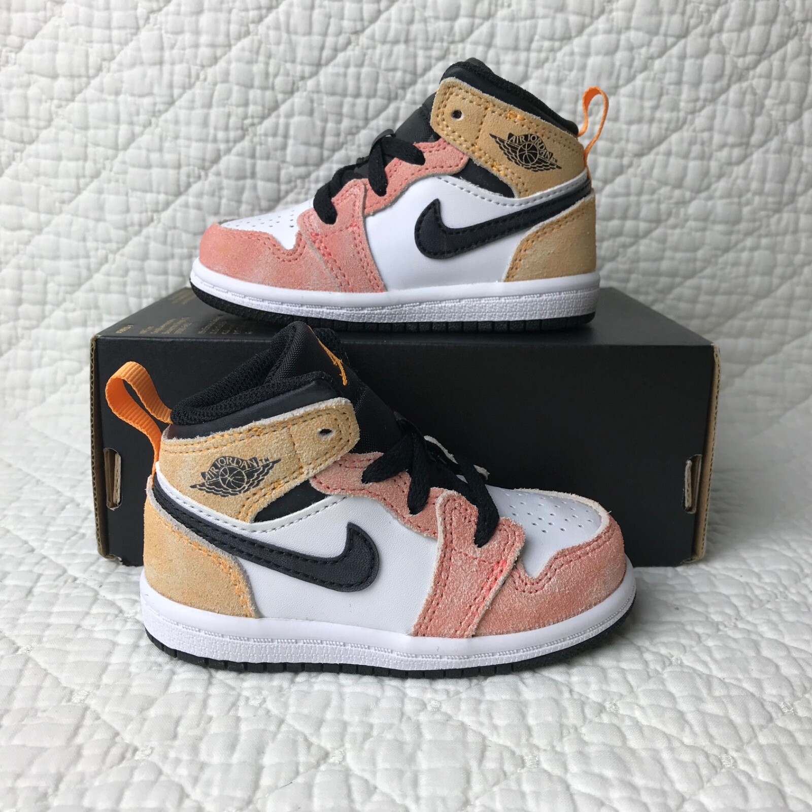 Nike Air Jordan 1 Mid SE (TD) Shoes Toddler Kid's SZ 5C DX4366-800
