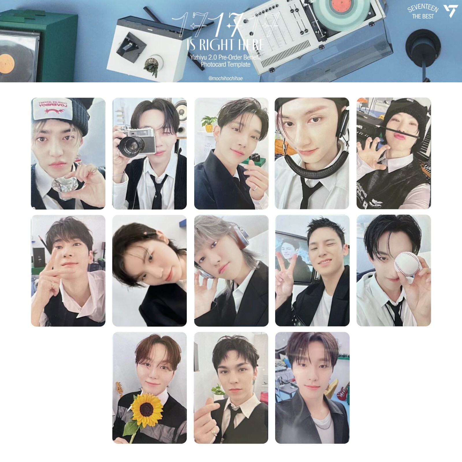 SEVENTEEN best album 17 IS RIGHT HERE YZY 2.0 yizhiyu pob