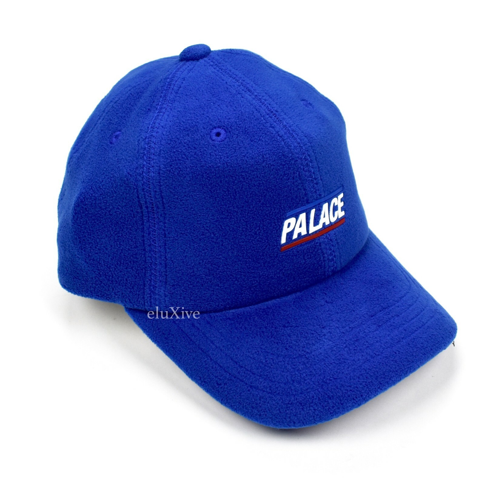 NWT Palace Skateboards Blue Fleece Fleecey Line Logo Hat Cap FW19