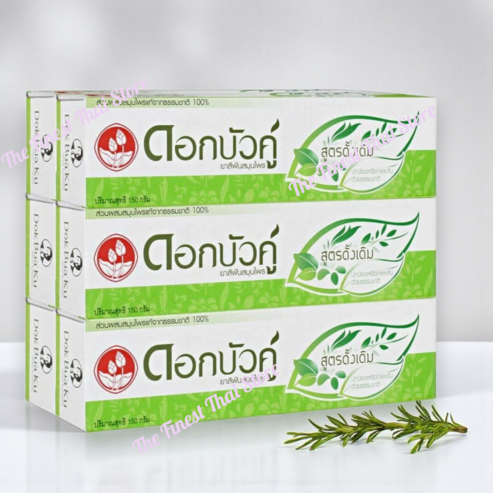 Twin Lotus Dok Bua Ku Original Thailand Natural Herbal Toothpaste