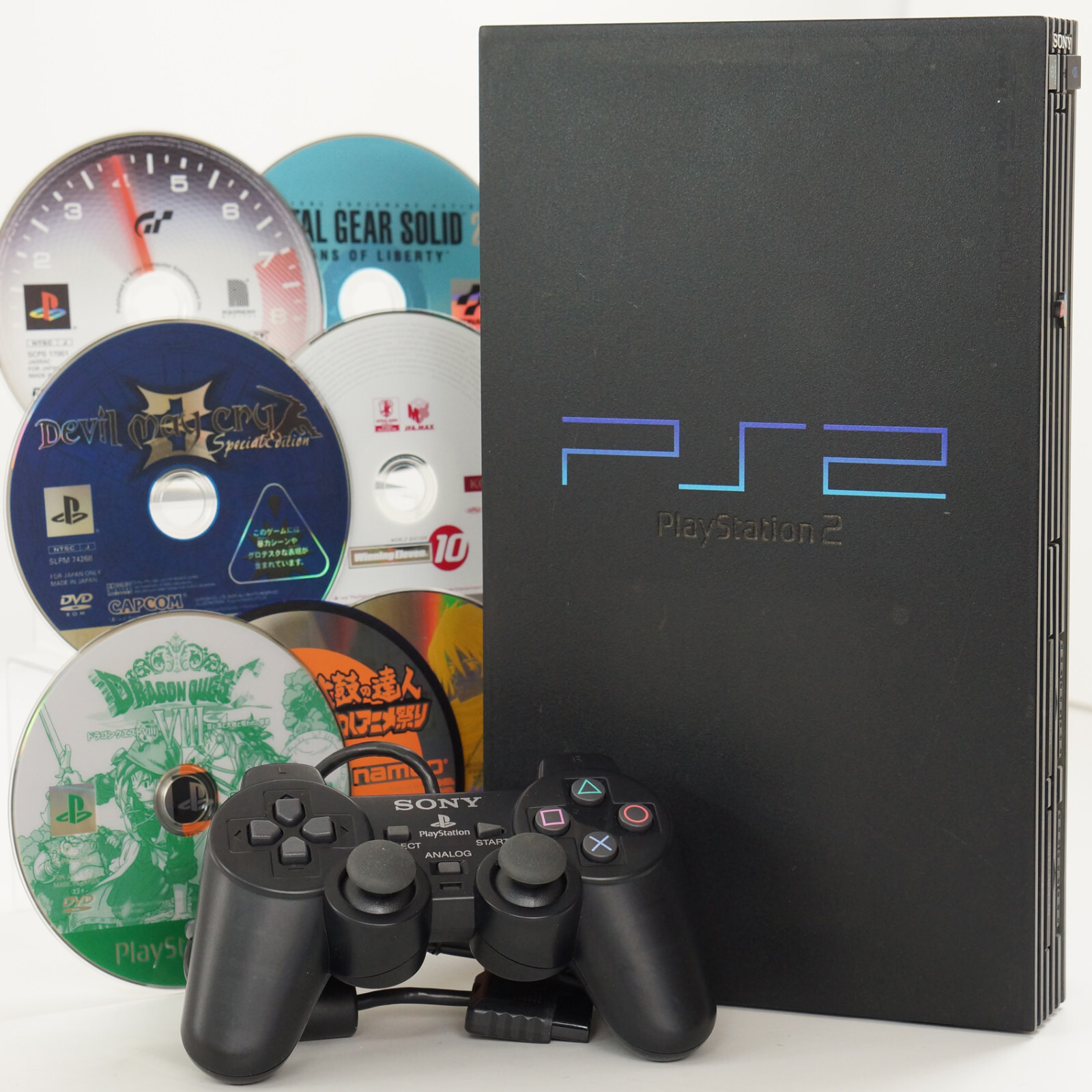 PS2 Playstation 2 Console SCPH-50000 NB Midnight Black Tested