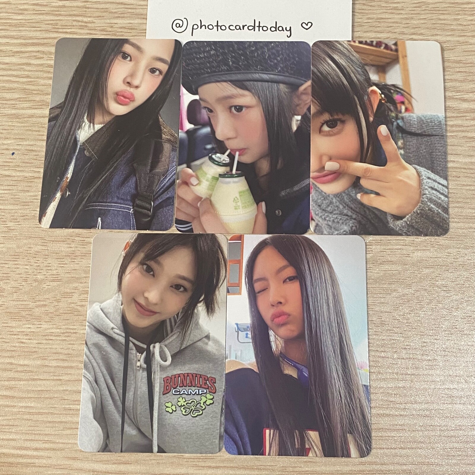 NEWJEANS BUNNIES CAMP FANMEETING PHOTOCARD GIFT OFFICIAL | eBay