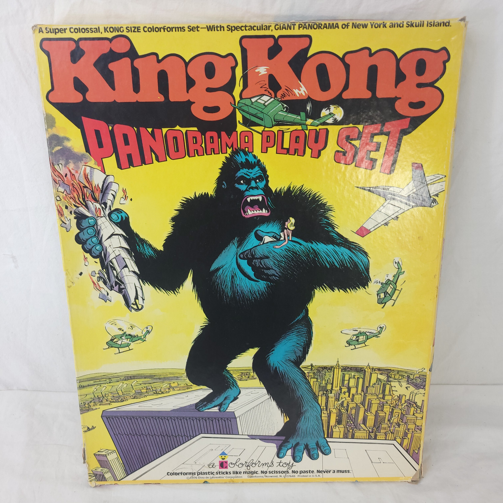 Vintage King Kong Panorama Play Set, Colorforms, 1976 | eBay
