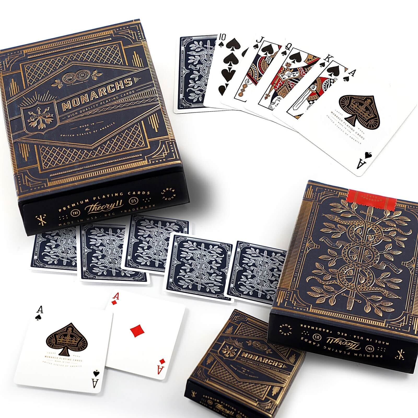 PREMIUM Theory-11 Blue Monarchs PLAYING CARDS (NAVY) | eBay