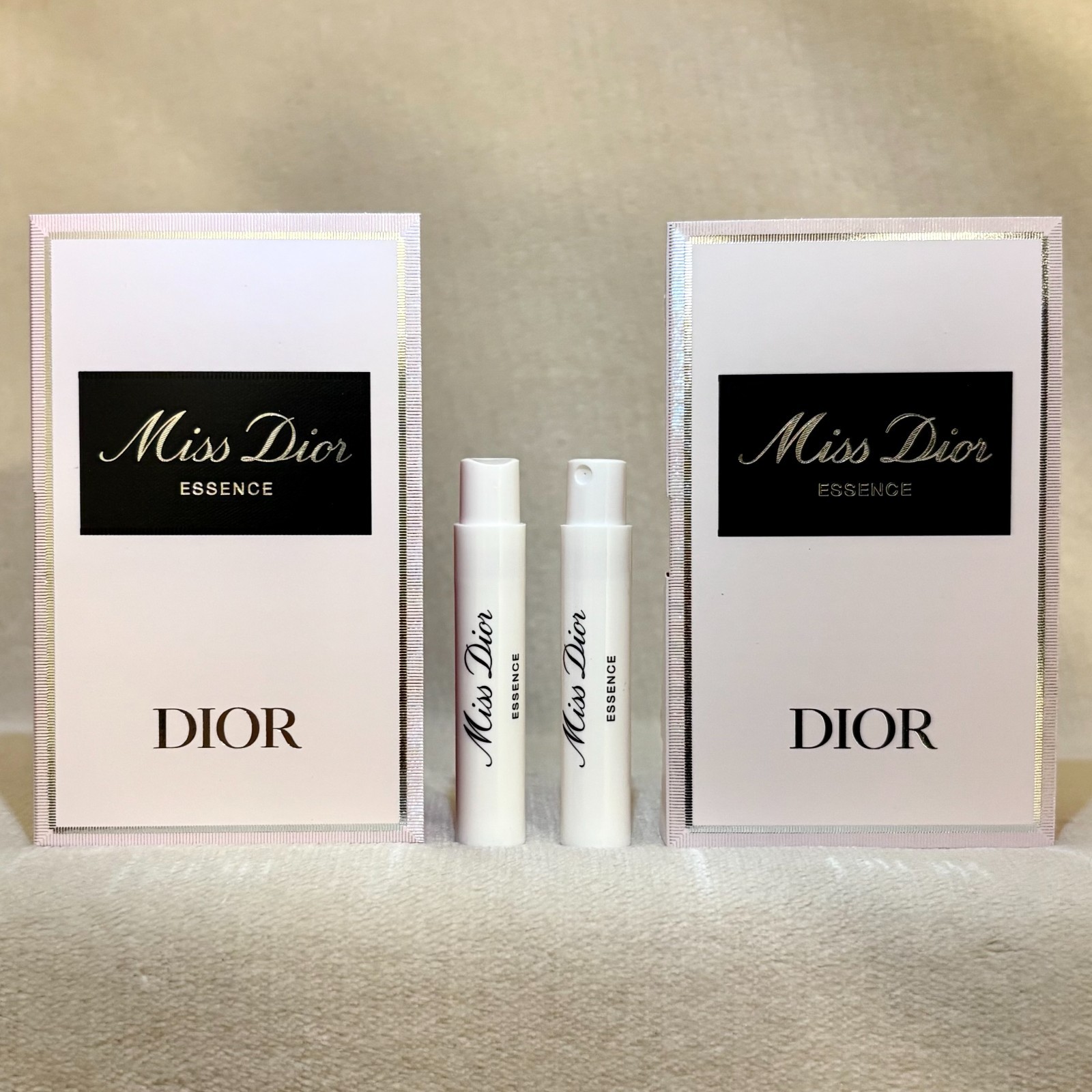 2x Dior Miss Dior ESSENCE de Parfum Sample Spray .03oz 1ml *New