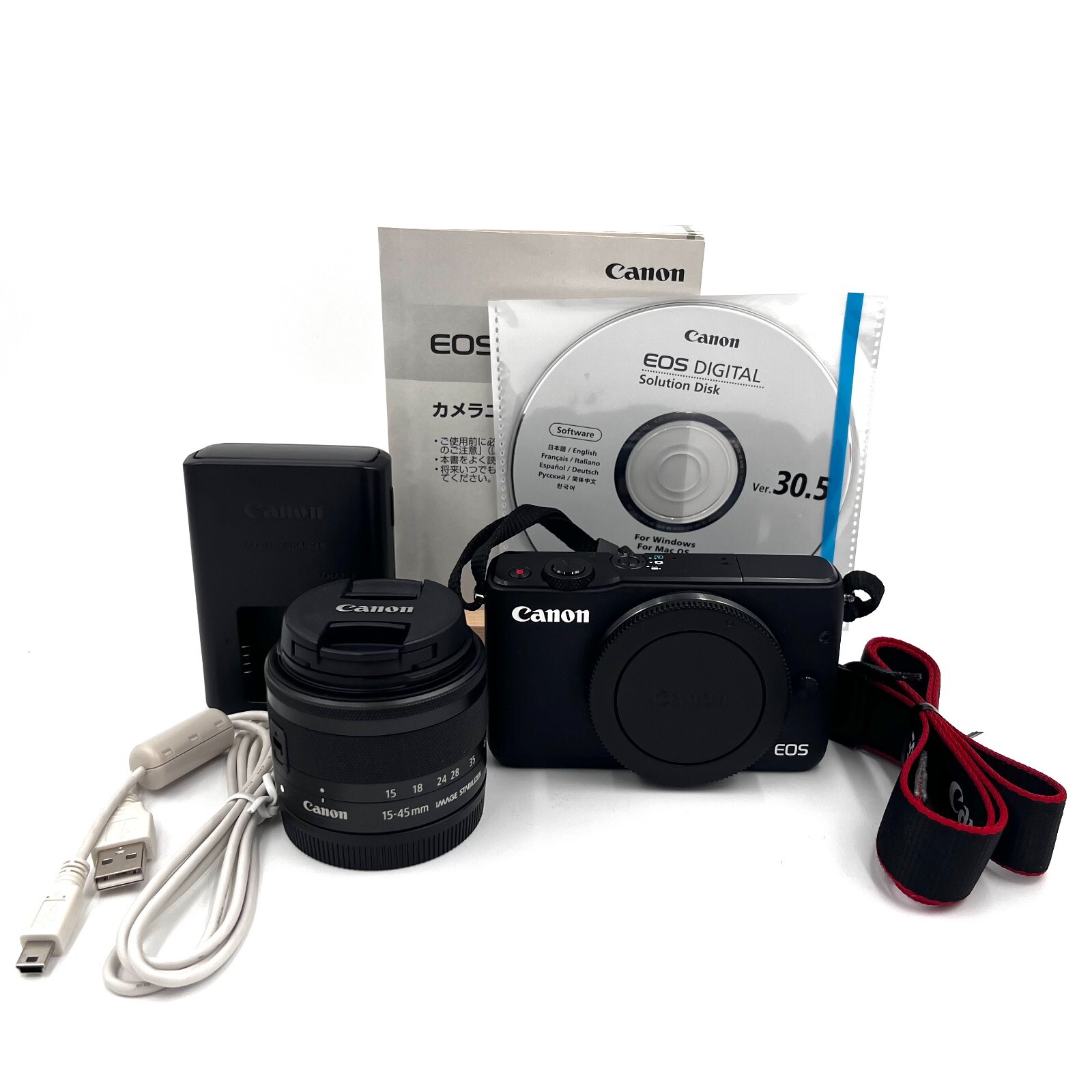 Canon EOS M10 18.0MP Digital Camera Black w/ EF-M 15-45mm lens