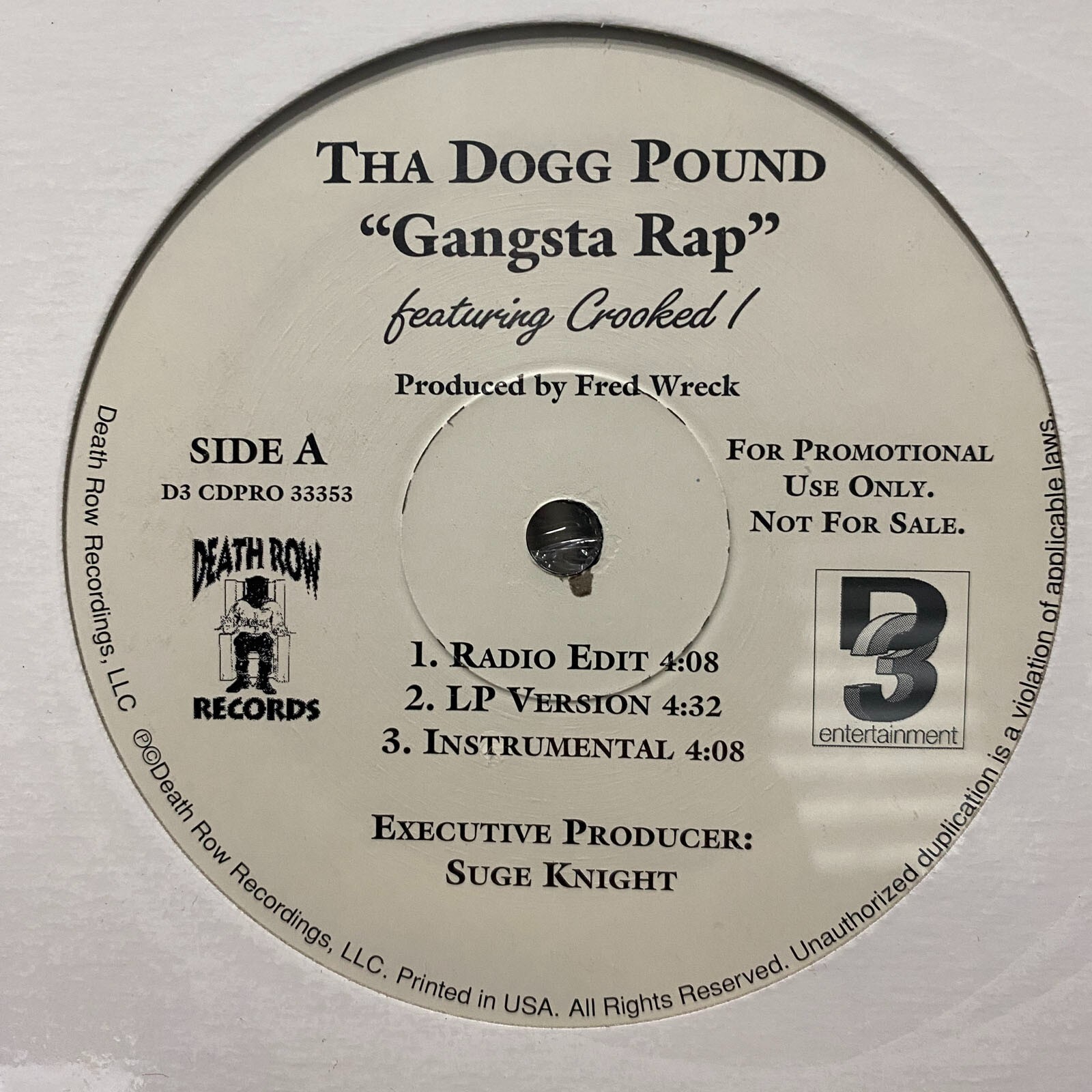 THA DOGG POUND - GANGSTA RAP / JUST DOGGIN (12