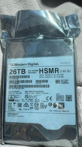 Western Digital WD WXH72BV26ALE601 0F63126 26TB SATA 6Gb/s Hard