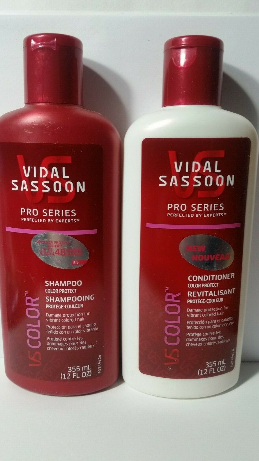 Vidal Sassoon Pro Series VS Color 1 Shampoo + 1 Conditioner 12oz