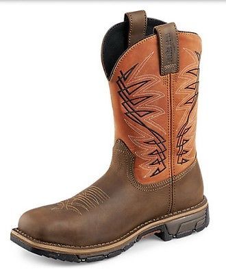Red Wing Irish Setter 9866 Pecos Pull On Vintage Boots Vibram Sole