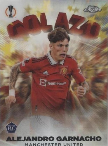 2023 Topps Chrome Alejandro Garnacho #G-17 Golazo Rookie RC