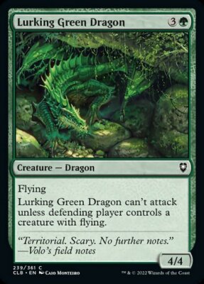 MTG Baldur's Gate C Lurking Green Dragon #239 PLAYSET 4x x4 | eBay