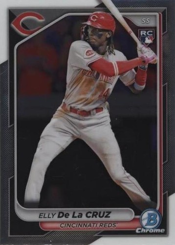 ELLY DE LA CRUZ PSA 10 2022 BOWMAN CHROME SPECKLE REFRACTOR AUTO