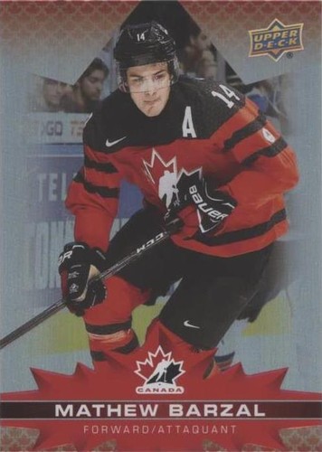 2021-22 Upper Deck Tim Hortons Team Canada #6 Mathew Barzal V52531