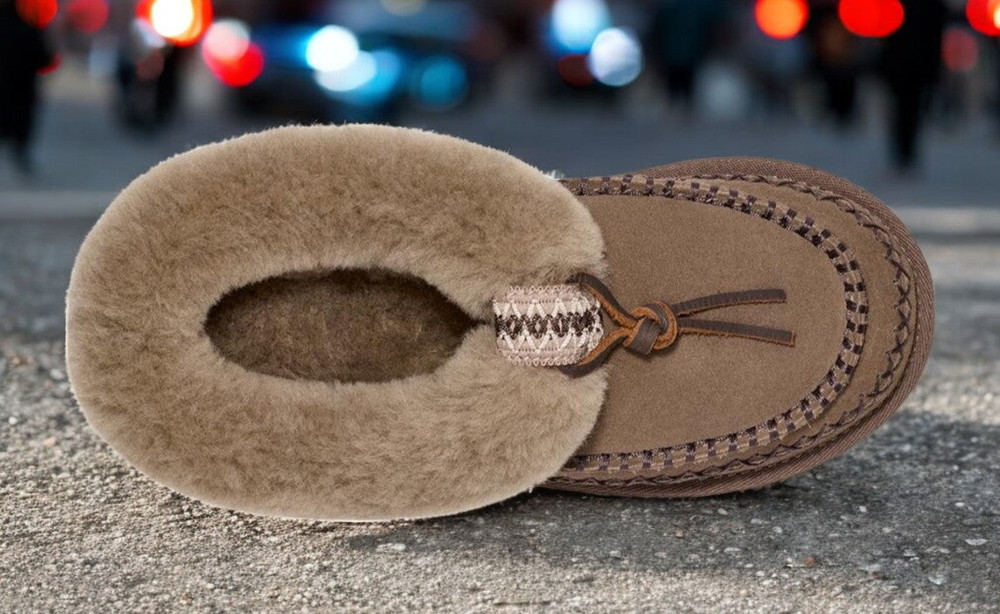 1158258-HCK] WOMENS UGG TASMAN ALPINE SLIPPER 'HICKORY' | eBay
