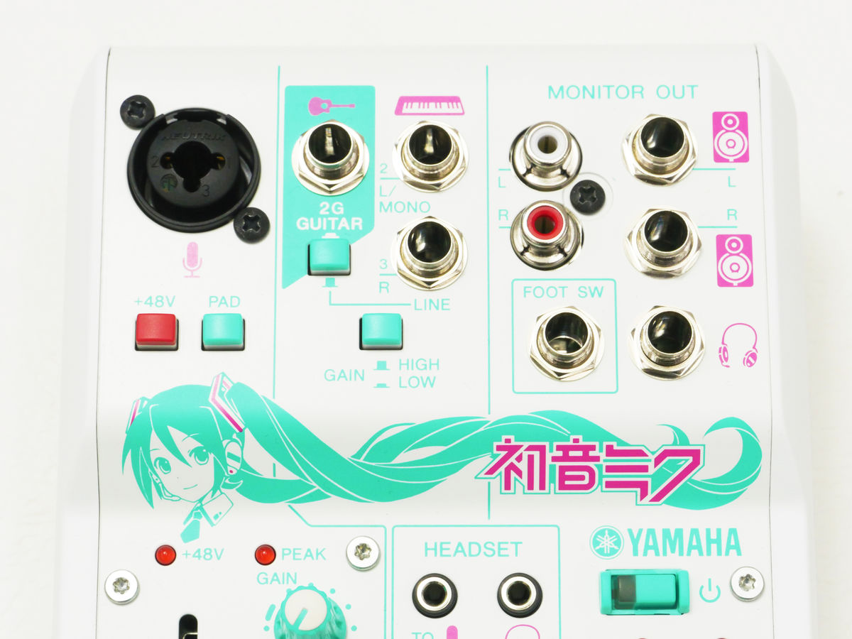 初音ミクとコラボしたYAMAHAのミニミキサー「AG03-MIKU」をいろいろ
