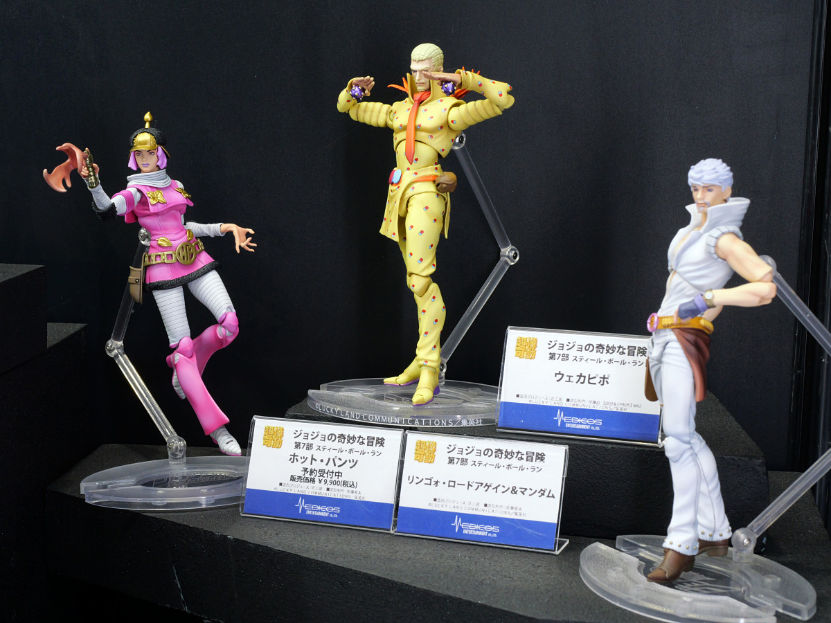 主人公たちに加えてスタンドも馬も可動フィギュアになったジョジョ7部