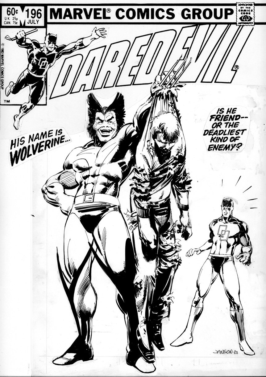 Odd Daredevil 196 cover (1983) : r/Marvel