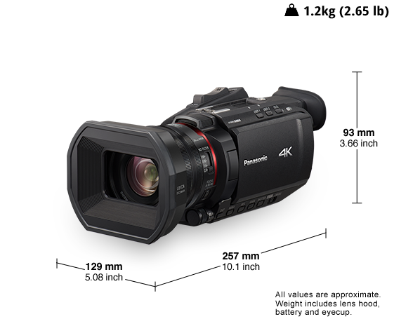 Panasonic HC-X1500 UHD 4K HDMI Pro Camcorder with 24x Zoom HC