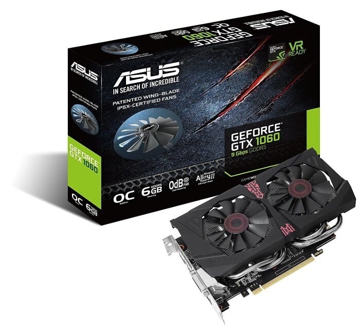 Asus GeForce GTX 1060 OC Edition (9Gbps GDDR5) Review | PCMag