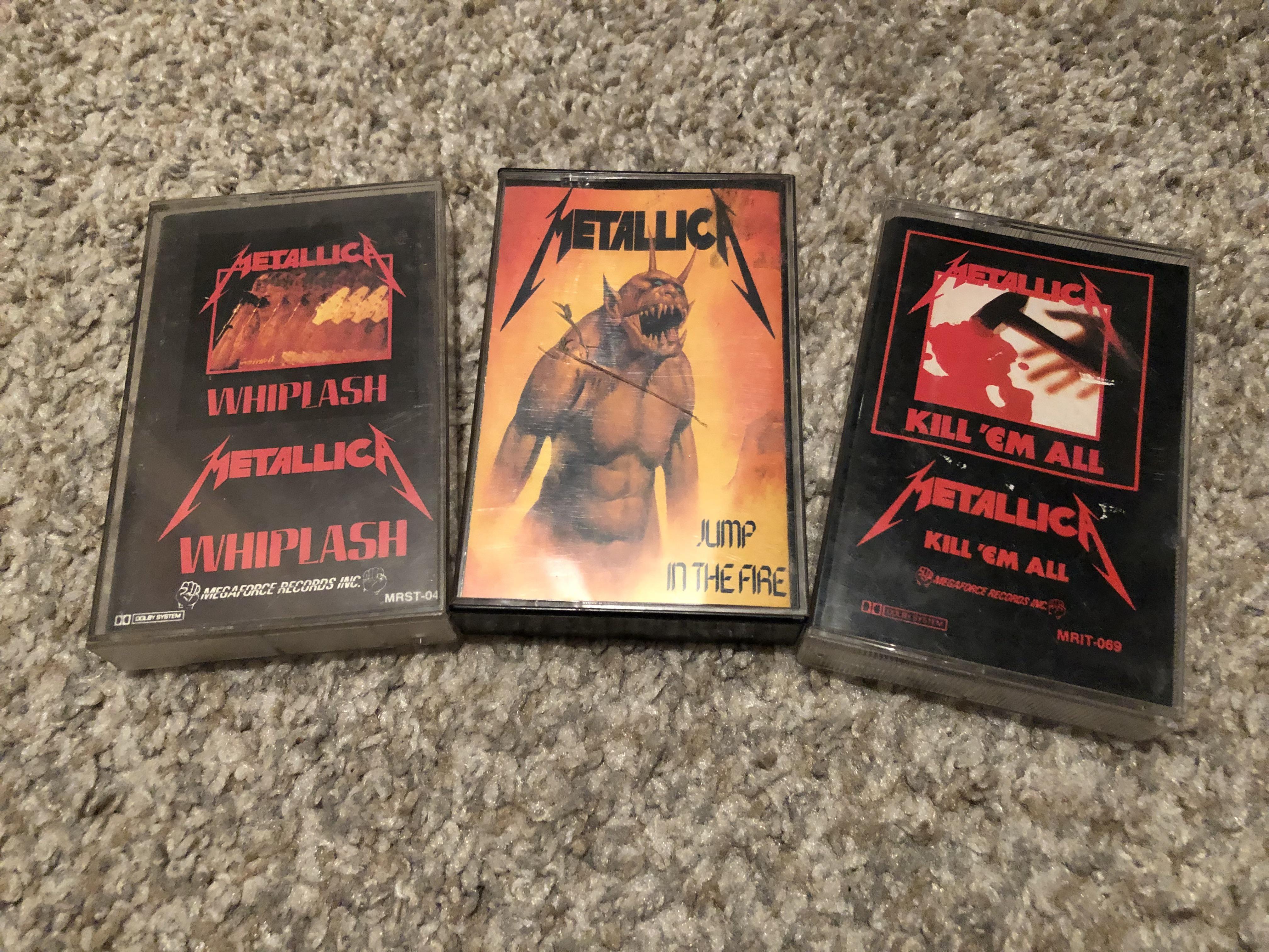 My Megaforce Whiplash single. A Music for Nations Jump in the Fire