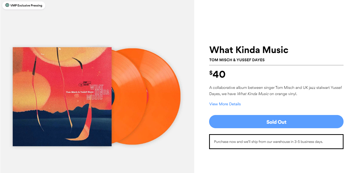 Anyone hear anything about when What Kinda Music - Tom Misch